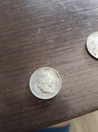 Monedas Rappen 5 y 10 céntimos (1959-1989)