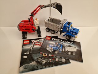 Lego Technic 42023 Camión y Retroexcavadora