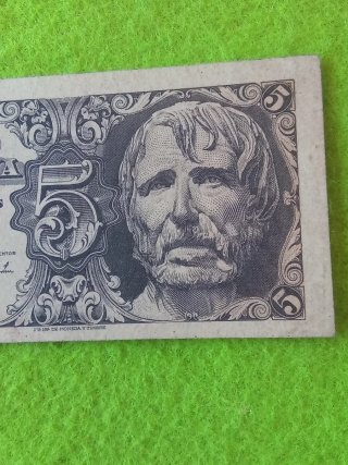 Billete 5 Pesetas Banco de España 1947 sin serie