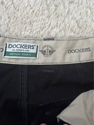 Pantalón Cargo Vintage Dockers Negro 31W/32L Y2K