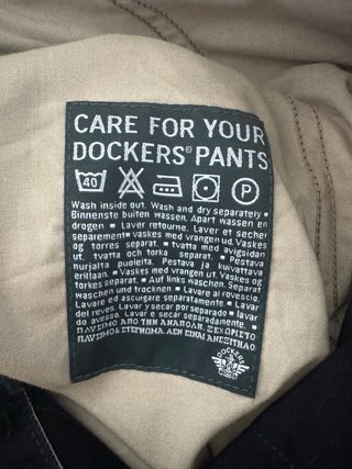 Pantalón Cargo Vintage Dockers Negro 31W/32L Y2K