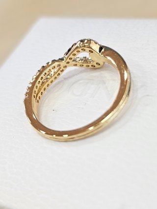 Anillo Pandora Infinito Dorado Talla 52+caja