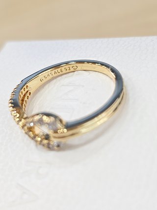 Anillo Pandora Infinito Dorado Talla 52+caja