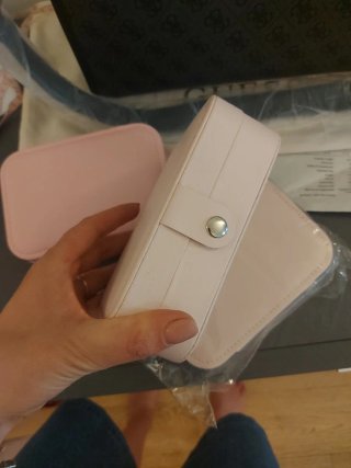 Portagioie da viaggio Guess rosa e beige