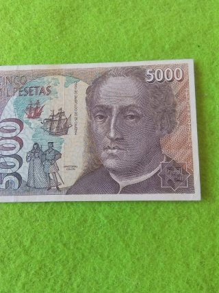 Billete 5000 Pesetas España 1992