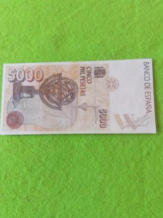 Billete 5000 Pesetas España 1992