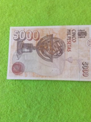 Billete 5000 Pesetas España 1992