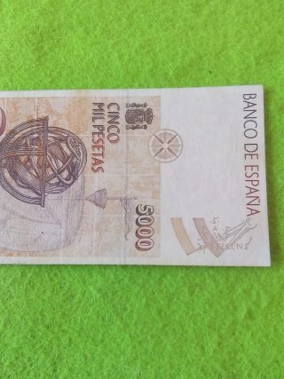 Billete 5000 Pesetas España 1992