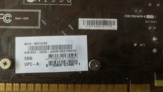 3 Tarjetas Gráficas N210  asus y  msi