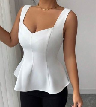 Chaleco blanco elegante