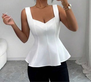 Chaleco blanco elegante
