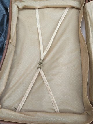 Maleta cuero vintage coleccionista