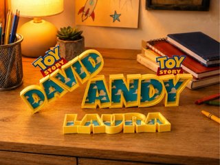 Lettere decorative Toy Story con nome personalizzato