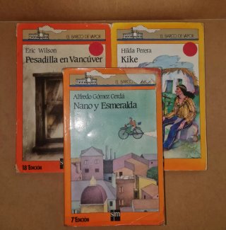 Lote de 3 Libros El barco de vapor