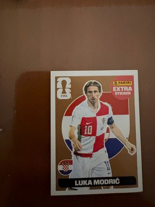 Cromo Luka Modric Extra Sticker Mundial