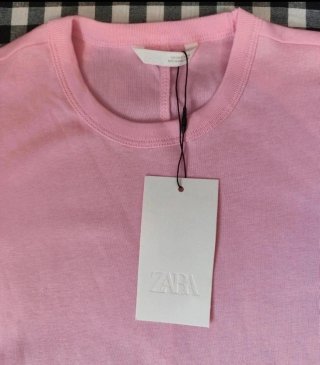 Camiseta Zara Rosa Talla S
