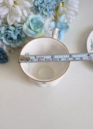 Taza y platillo de porcelana inglesa