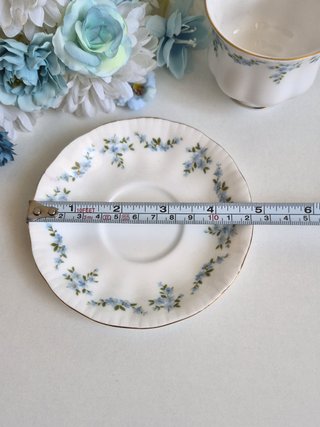 Taza y platillo de porcelana inglesa
