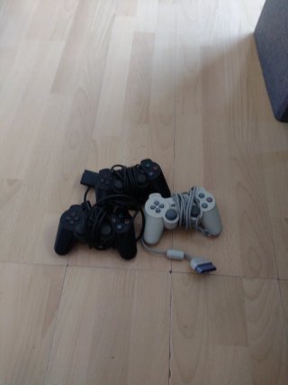 Mandos PS2 Sony: 1 Gris, 2 Negros Originales