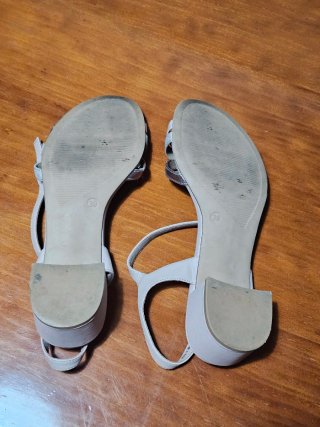 Sandalias Deichmann rosa y plata