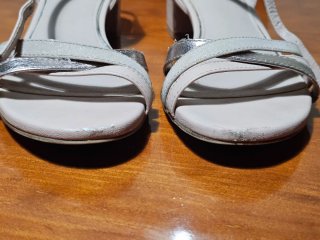 Sandalias Deichmann rosa y plata