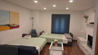 2 Sofás Cama IKEA Gris Tela