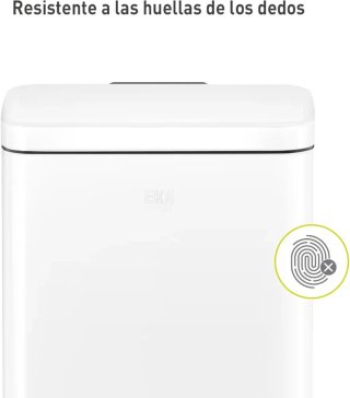 Cubo de Basura EKO Madison 30L Blanco Pedal