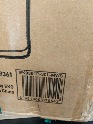 Cubo de Basura EKO Madison 30L Blanco Pedal
