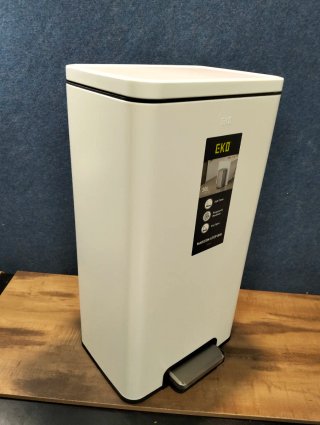 Cubo de Basura EKO Madison 30L Blanco Pedal
