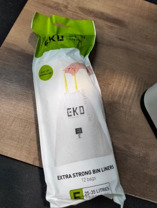 Cubo de Basura EKO Madison 30L Blanco Pedal
