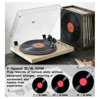 Tocadiscos LP-58W 33/45 RPM Preamp