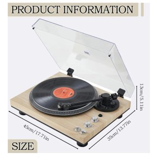 Tocadiscos LP-58W 33/45 RPM Preamp
