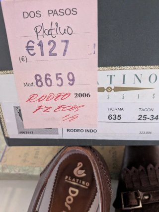 Zapatos platino Dos Pasos Marrones Talla 37