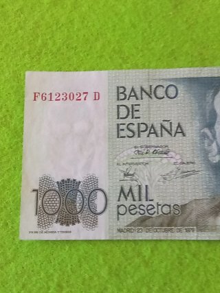 Billete 1000 pesetas Banco de España 1979