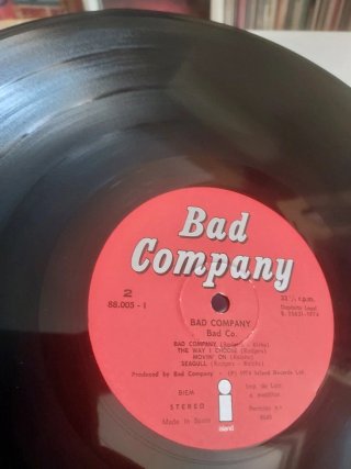 Bad Company LP Vinilo Hard Rock