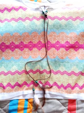 Camiseta kimono multicolor talla S/M