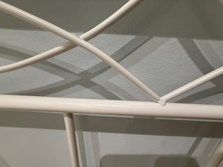 Cabecero forja blanco 105cm casi nuevo