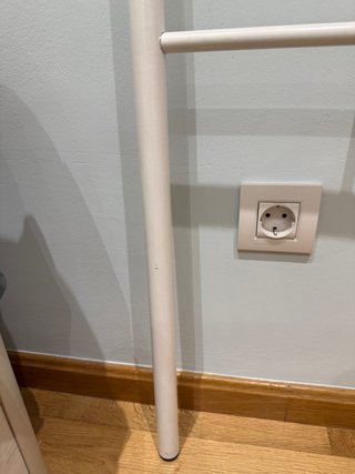 Cabecero forja blanco 105cm casi nuevo