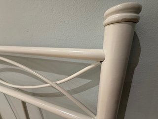 Cabecero forja blanco 105cm casi nuevo