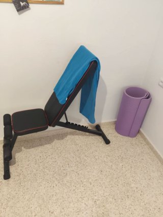 Juego de mancuernas y barra fitness