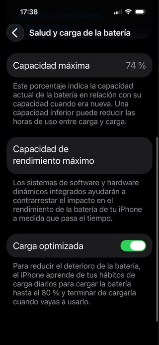 iPhone 14 Pro 128GB Bateria al 74%