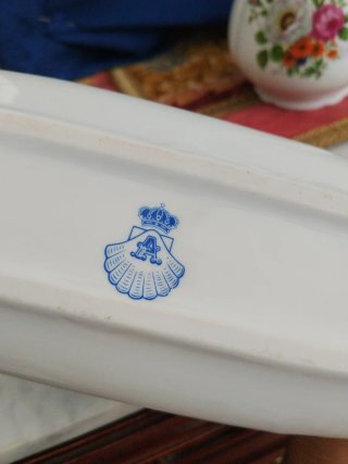 Botella y bandejita tocador flores