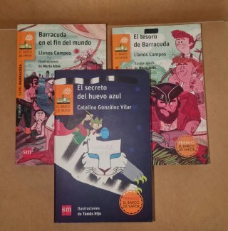 Lote 3 libros  . El barco de vapor