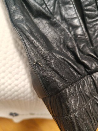 Cazadora Piel Negra