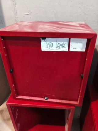 Ikea Eket Rojo Cubos Modulares