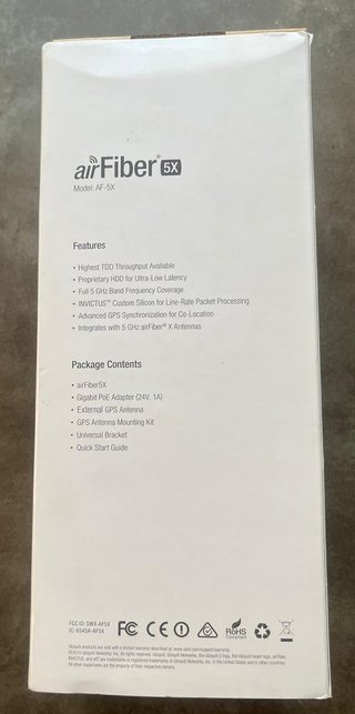 Ubiquiti AirFiber AF5X 5.1-5.8 GHz 500 Mbps