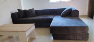 Sofá Chaiselong Gris 3 Plazas Convertible