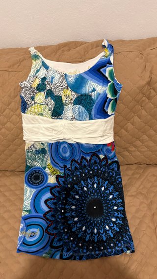 Vestido Desigual Blanco Talla S