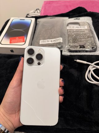 iPhone 14 Pro Max 128GB Plata   Batería 100%
