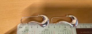 Pendientes modernos de plata